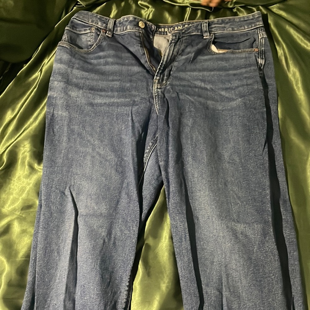 american eagle mom jeans size 12 denim
